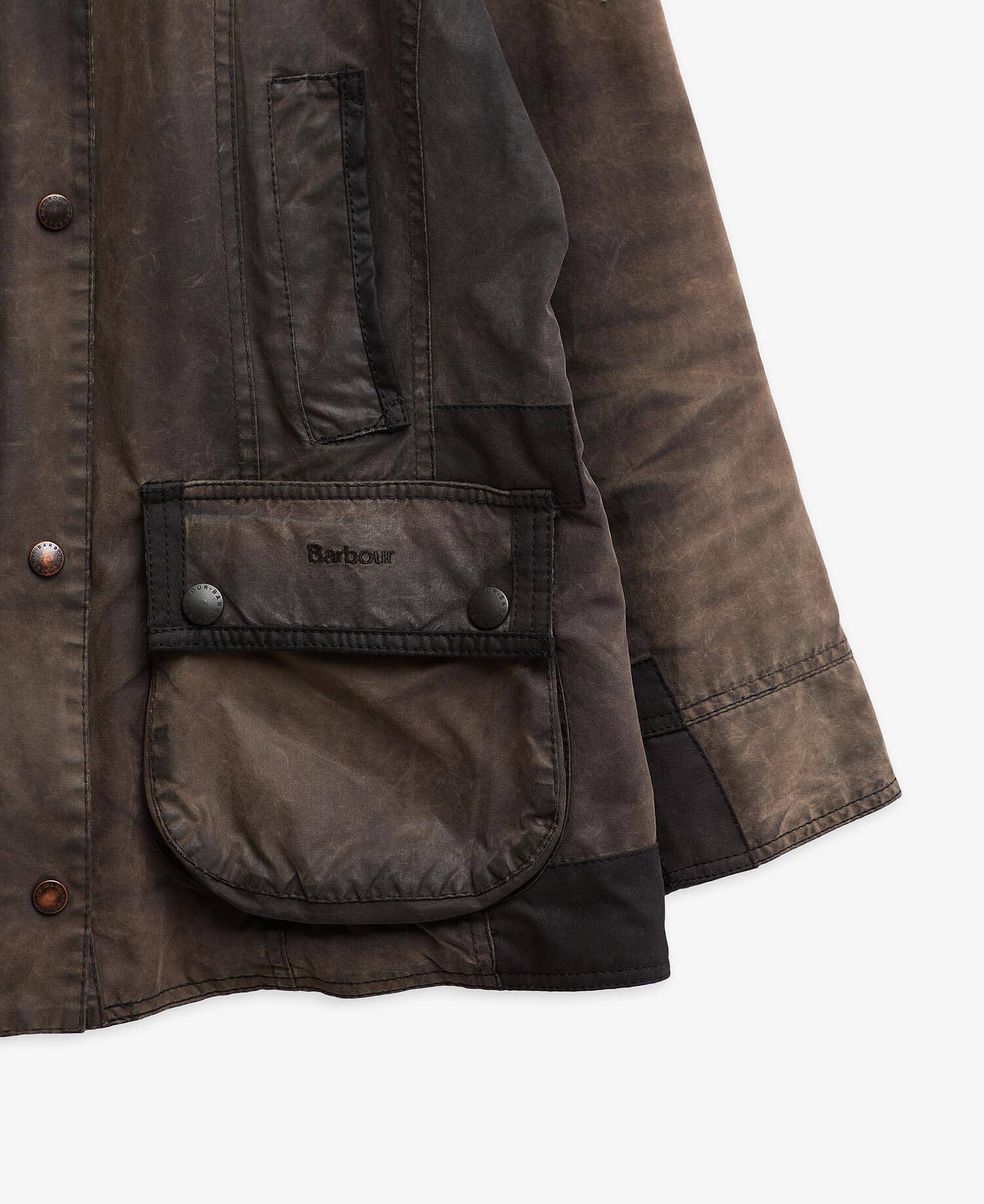 Barbour Re-Loved Beadnell Waxed Jacket - Size 12 Black image number 5