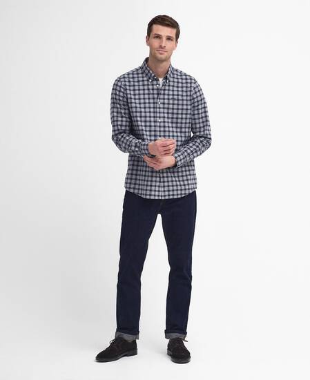 Lomond Tailored Long-Sleeved Shirt Blue Granite
