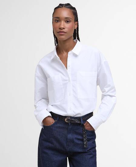 Highclere Oversized Oxford Shirt White