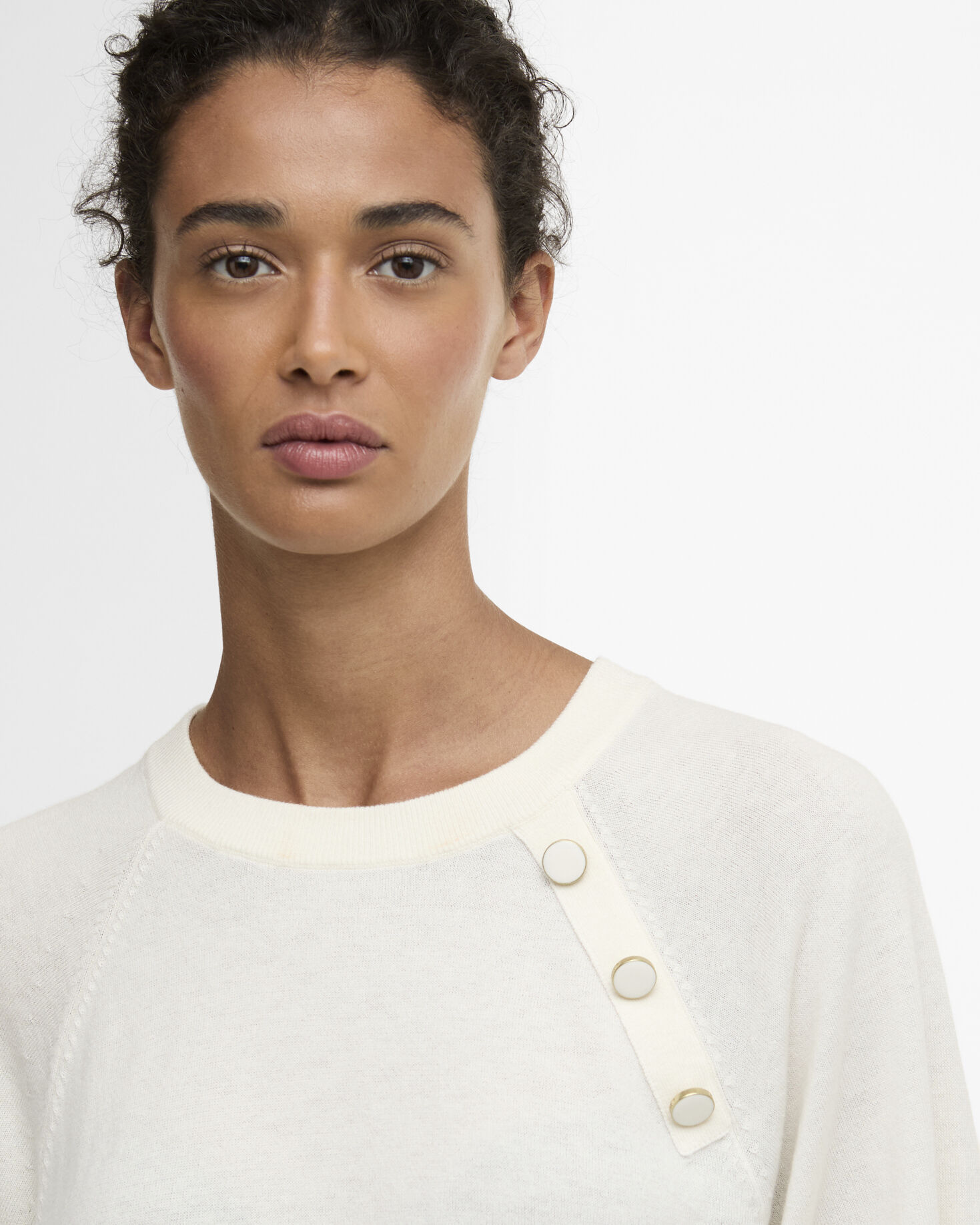 Camille Short-Sleeved Jumper Cloud