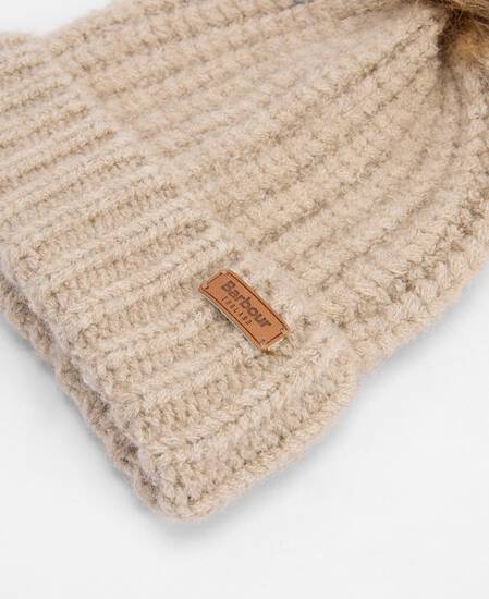 Saltburn Beanie & Tartan Scarf Gift Set Gardenia Tartan