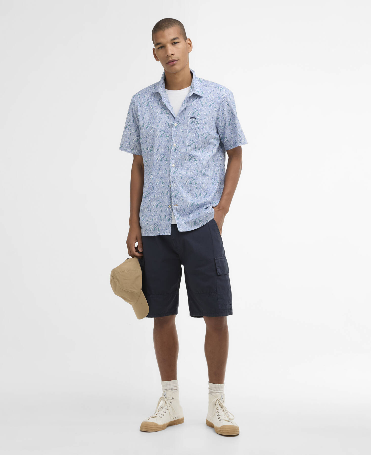 Greatcroft Printed Short-Sleeved Shirt Blue image number 1