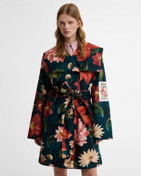 Giacca casual Gardenia Barbour x FARM Rio Navy Wild Flower/Navy Flower