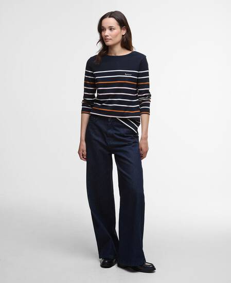 Sweatshirt Hawkins Striped Navy Stripe