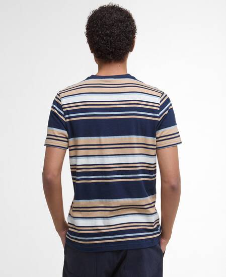 T-Shirt Aickmen Striped Tailored Navy