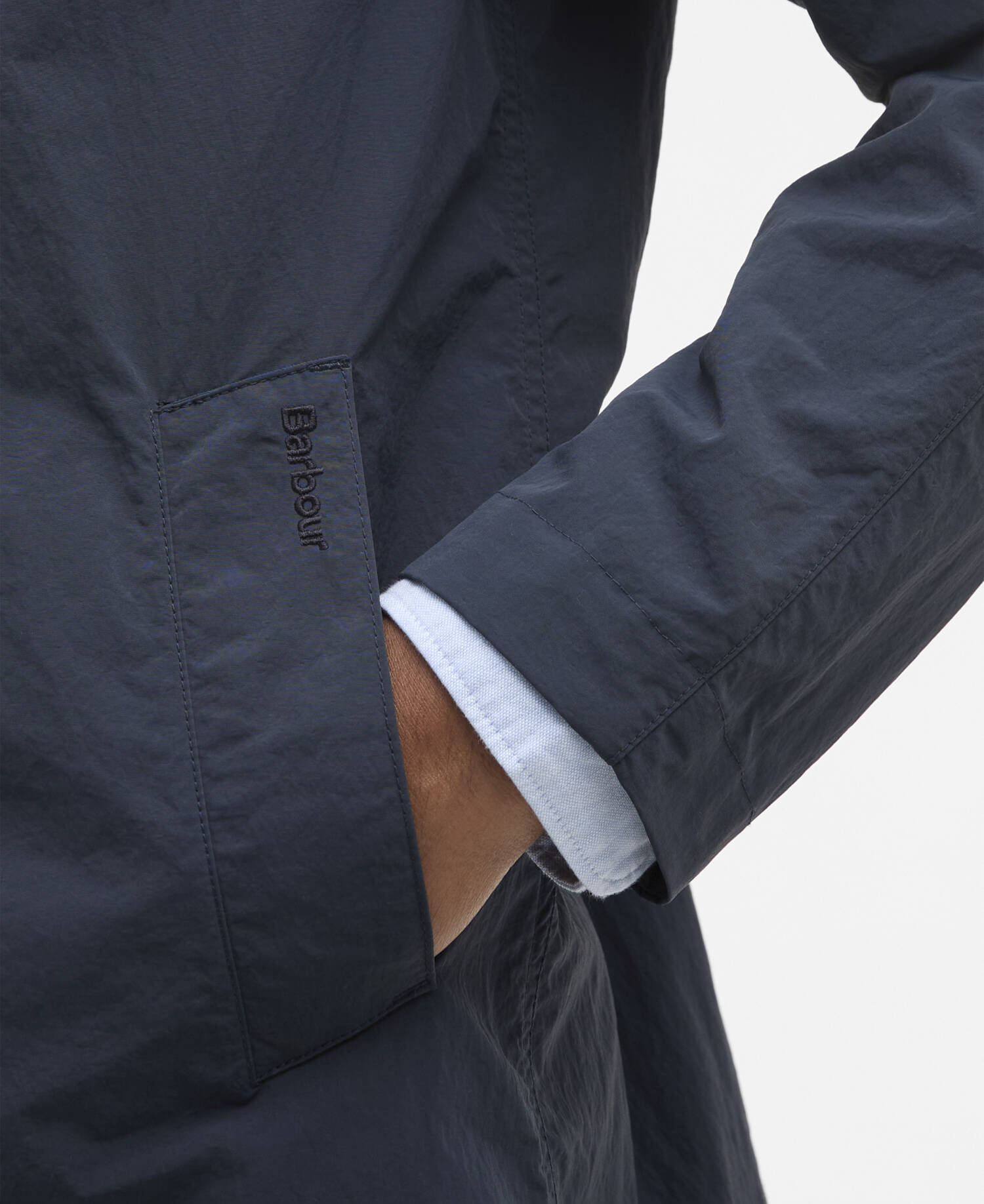 Short Rokig Showerproof Jacket Navy image number 4
