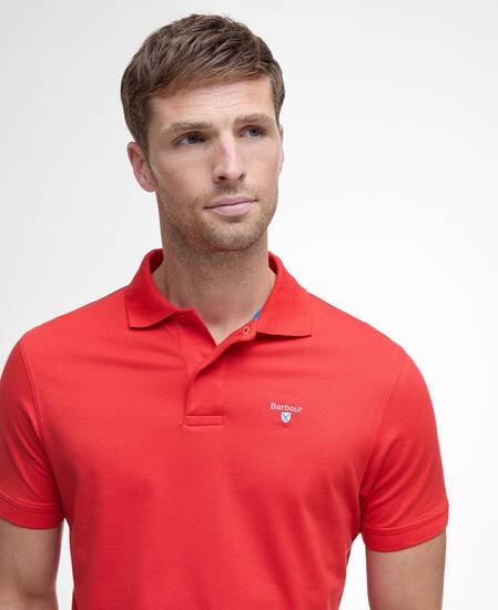 Active Short-Sleeved Polo Shirt Risk Red