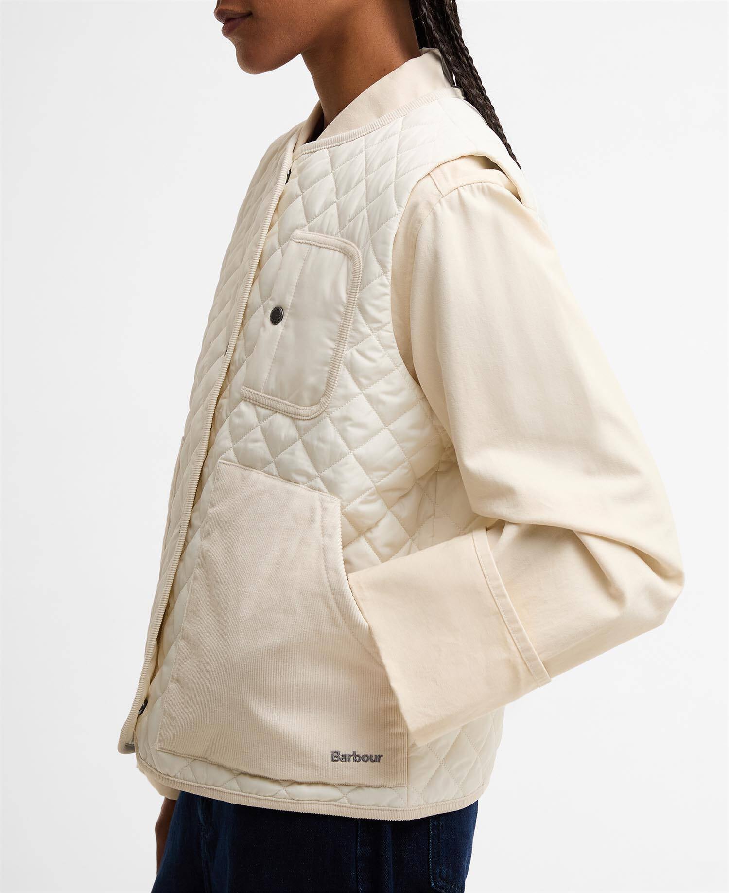 Thulby Quilted Gilet Neutral image number 4
