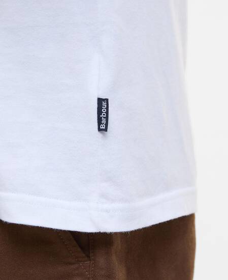 Arnside Tartan Pocket T-Shirt White
