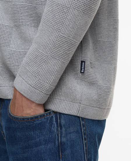 Falton Knitted Cardigan Grey Marl