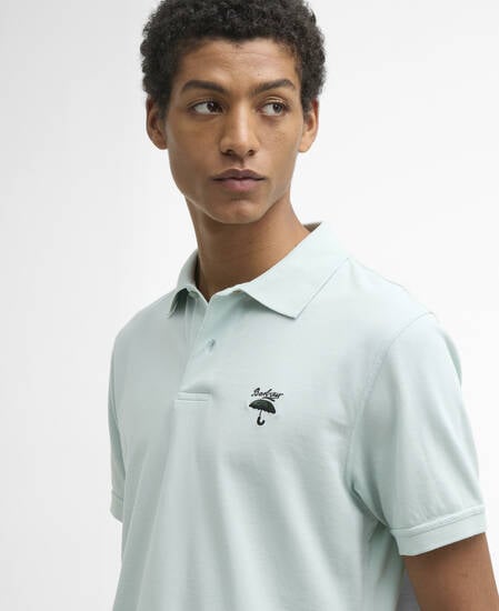 Comebe Tailored Polo Shirt Mint Blue