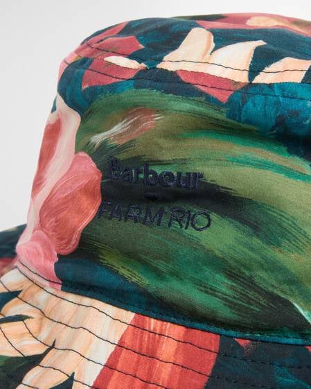 Barbour FARM Rio Sonnenhut Wild Flower Navy Wildflower