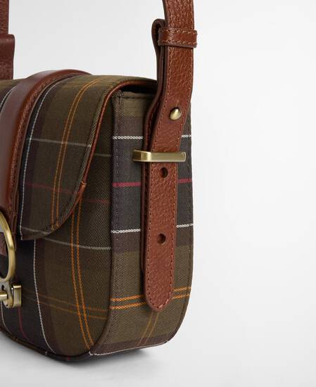 Borsa a tracolla con motivo tartan Elm Classic Tartan