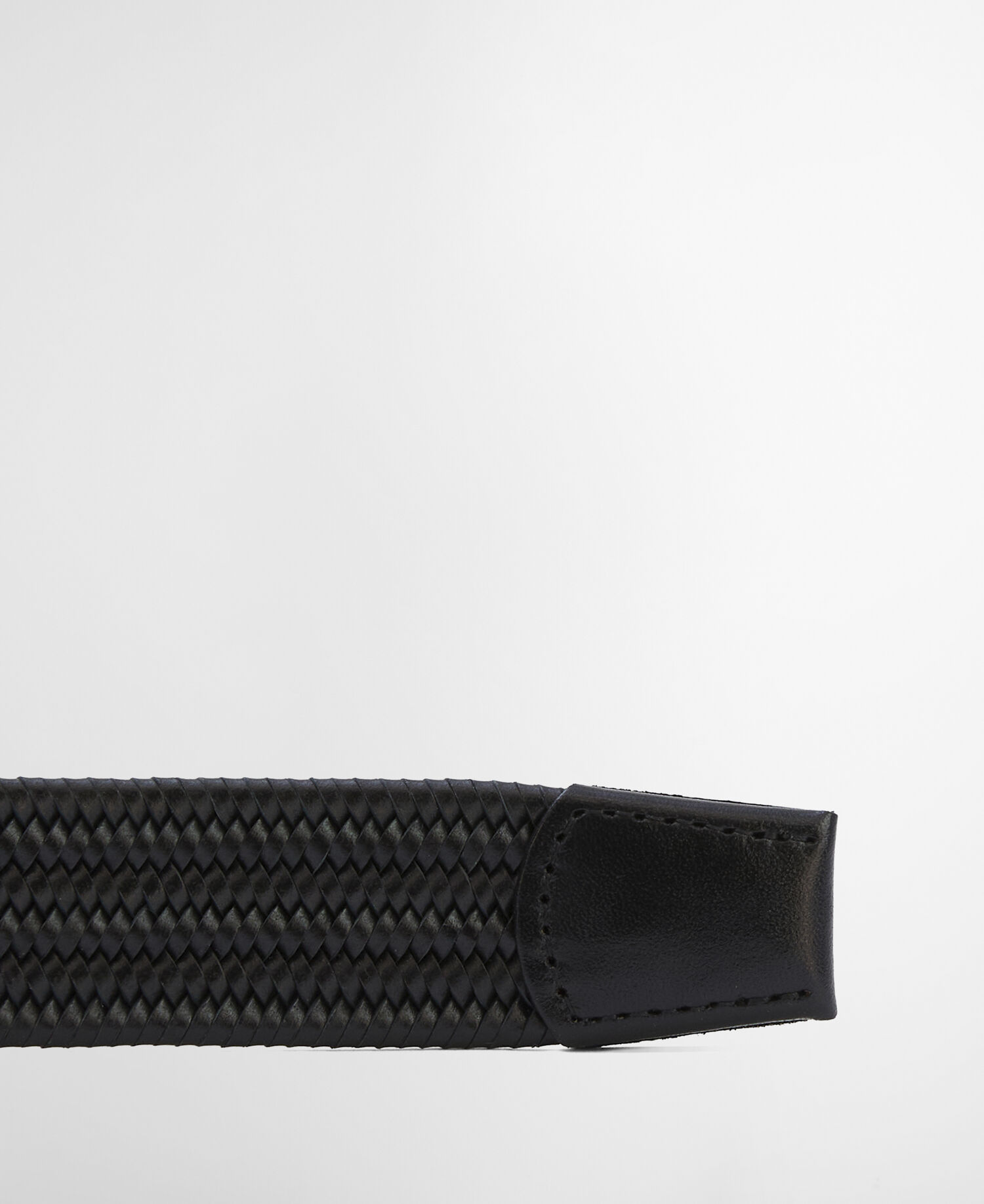 Lederg&uuml;rtel Stretch Black