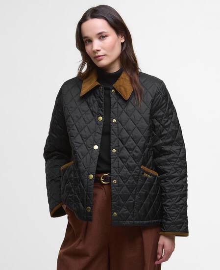 Giacca trapuntata Liddesdale Cropped Icons Black/Classic