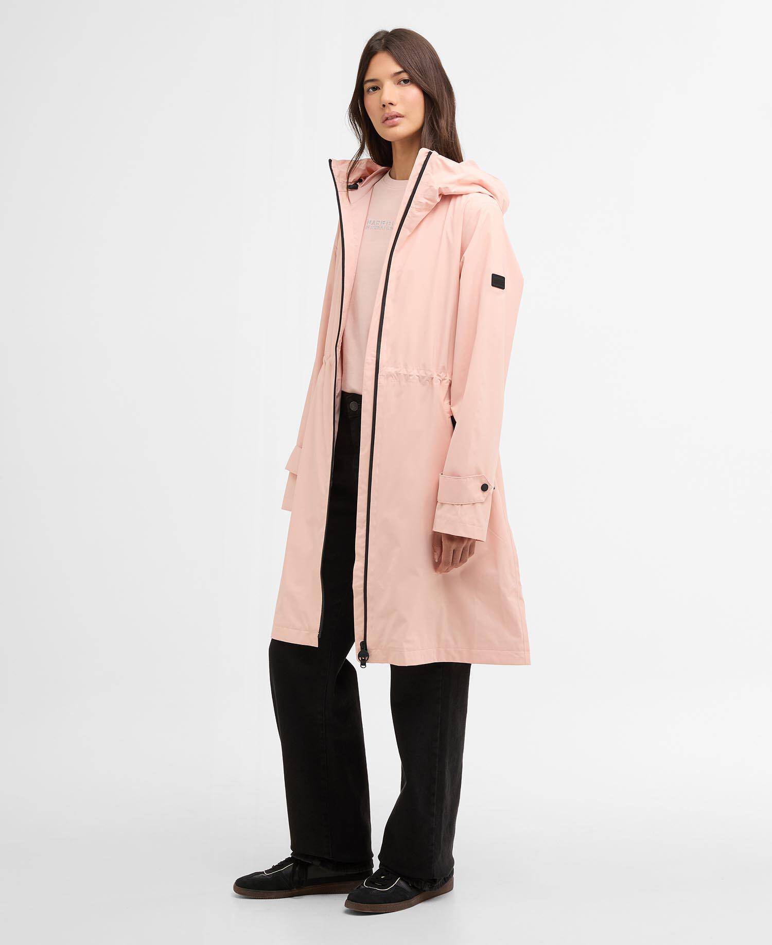 Kyra Longline Waterproof Jacket Desert Pink image number 1