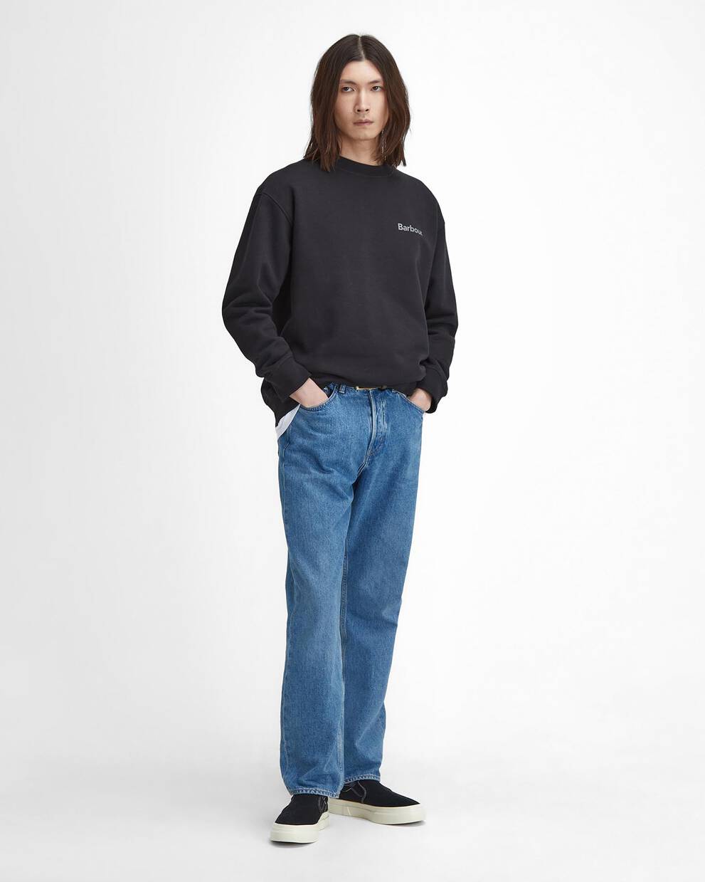 Brushed Nicholas Oversized Crew Neck Jumper