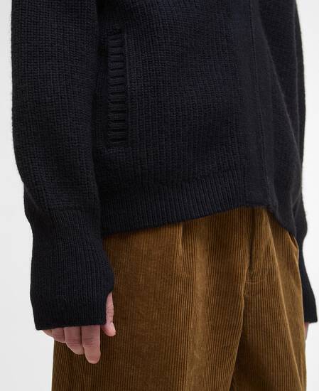 Pullover Garthman Zip-Up Black