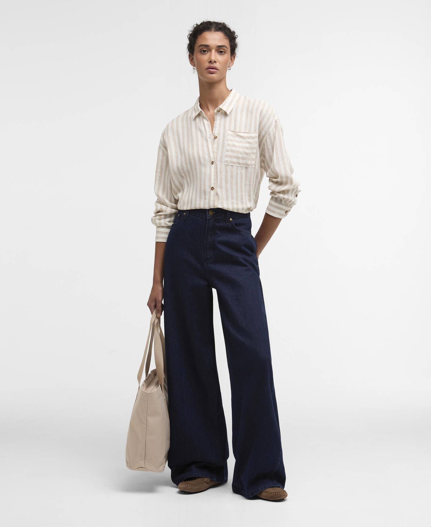 Annie Striped Linen Shirt image number 1