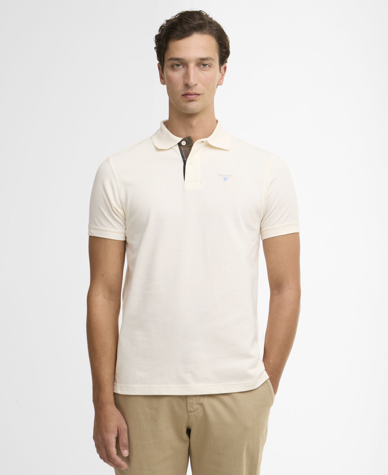Polo in cotone Whisper White/Classic