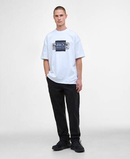 Divide Oversized Graphic T-Shirt White Divide Oversized Graphic T-Shirt White