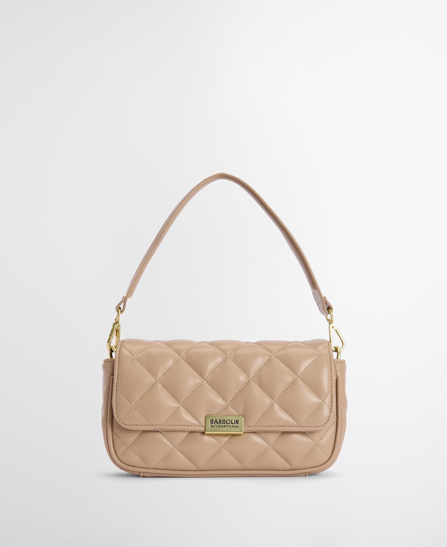 Soft Quilt Mini Soho Crossbody Bag Camel