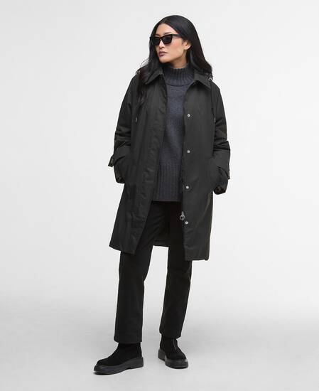 Sadie Waterproof Jackets Black/Onyx Tartan