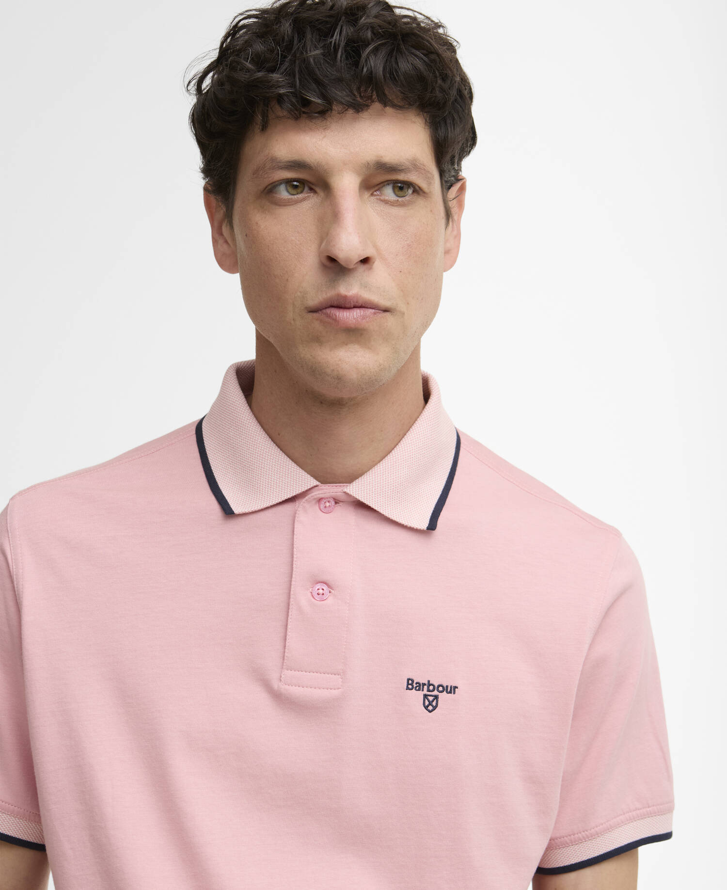 Cornsay Short-Sleeved Polo Shirt Mineral Pink image number 3