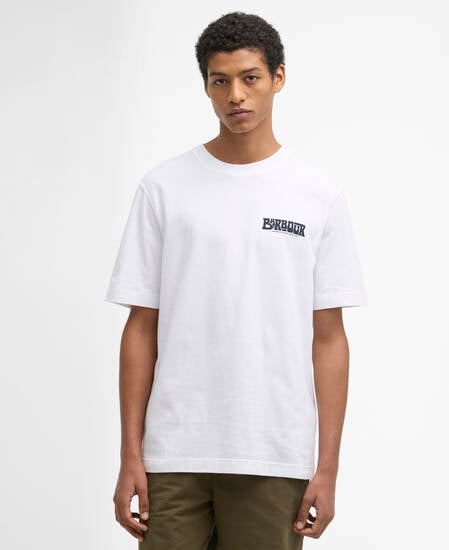 Frome Relaxed Graphic T-Shirt White