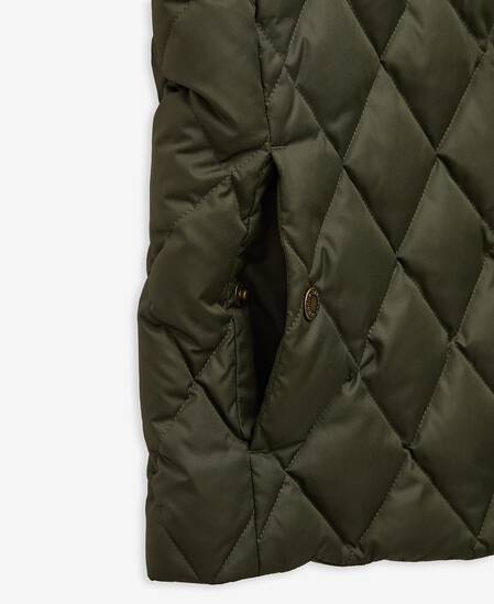 Gilet in piumino d'oca Fiona Olive/Ancient