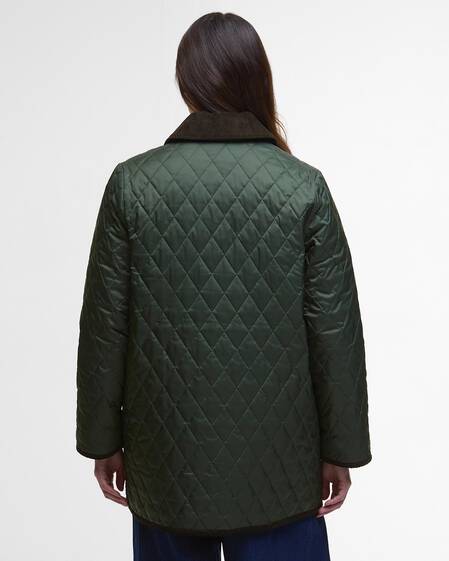Giacca trapuntata Meryl Olive/Ancient Tartan