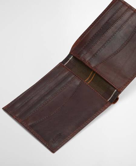 Bilton Leather Wallet Burnt Chocolate Brown