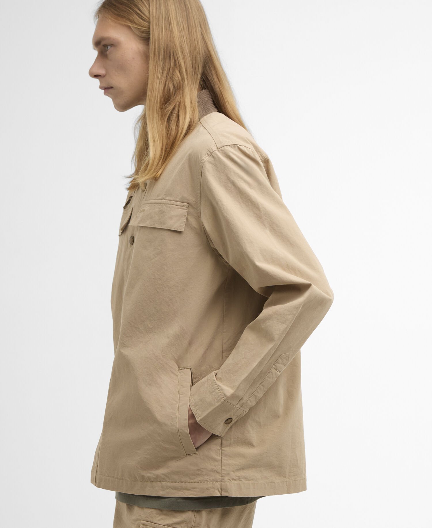 Spey Poplin Overshirt Tan