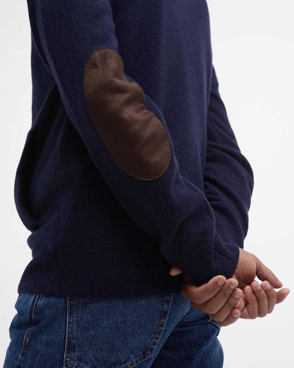 Essential Elbow-Patch Cardigan