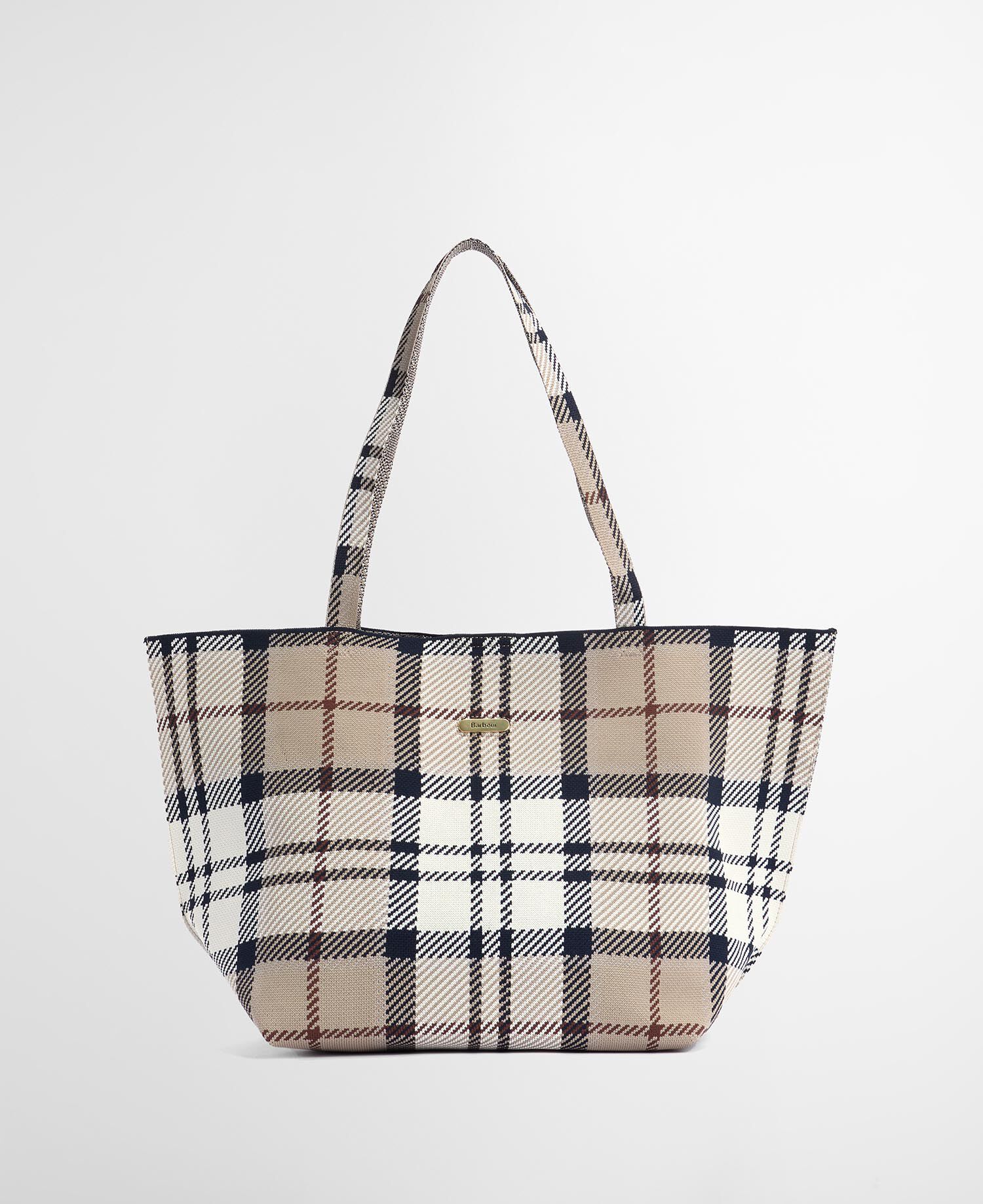Layla Tartan Large Tote Bag Rosewood Tartan