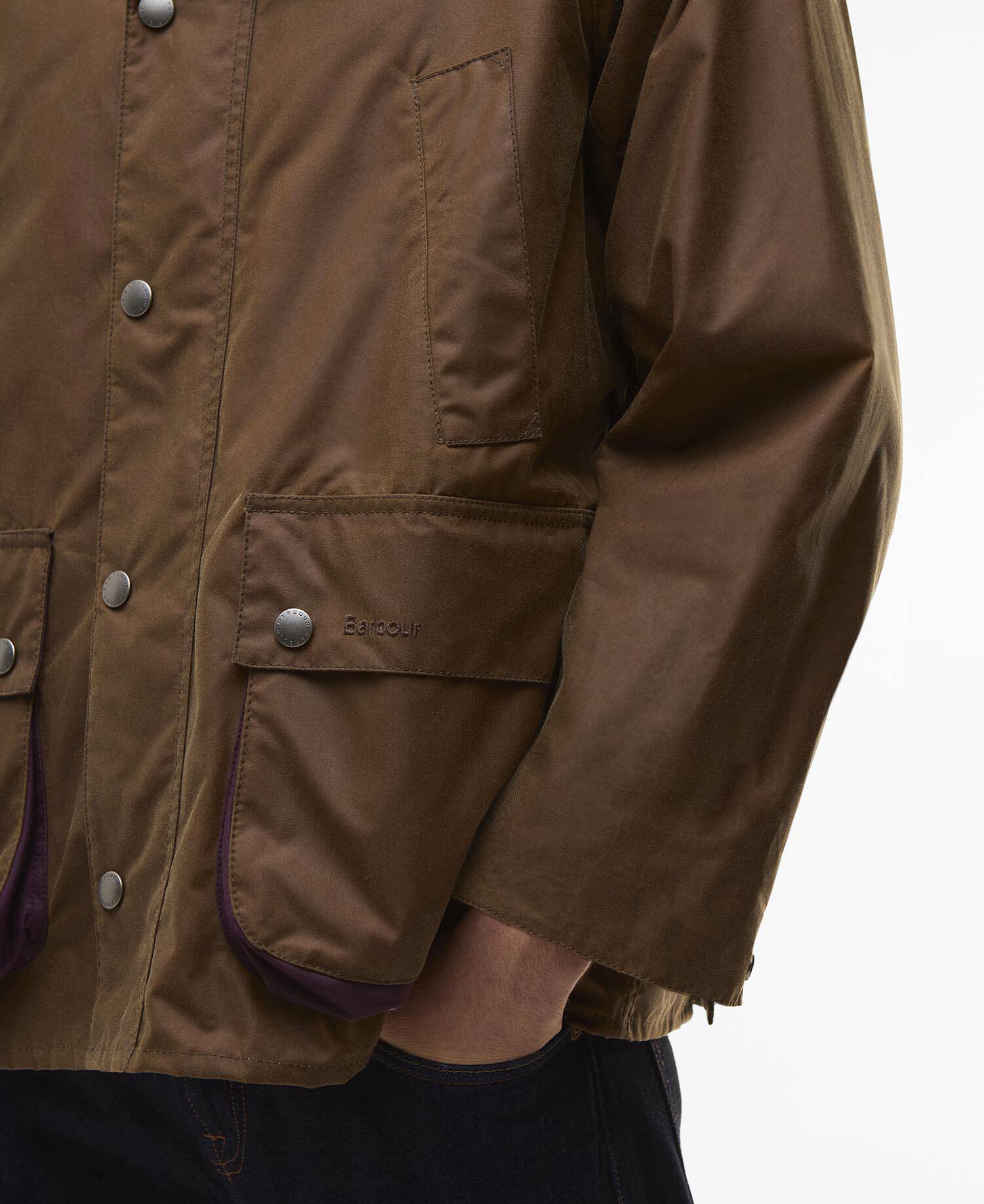 Paul Smith loves Barbour Oversized Bedale Waxed Jacket image number 8
