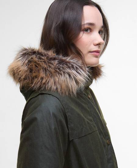 Durham City Waxed Parka Fern