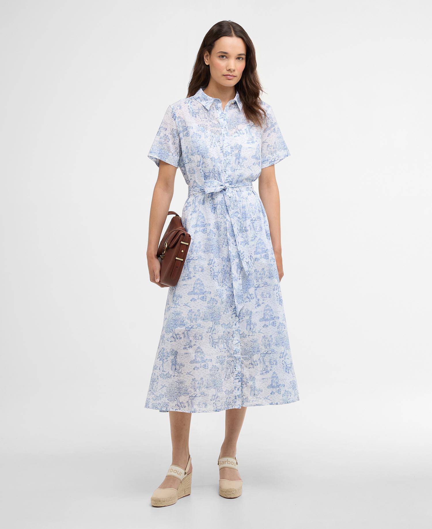 Kleid Wisteria Midi Ink Blue Print image number 1