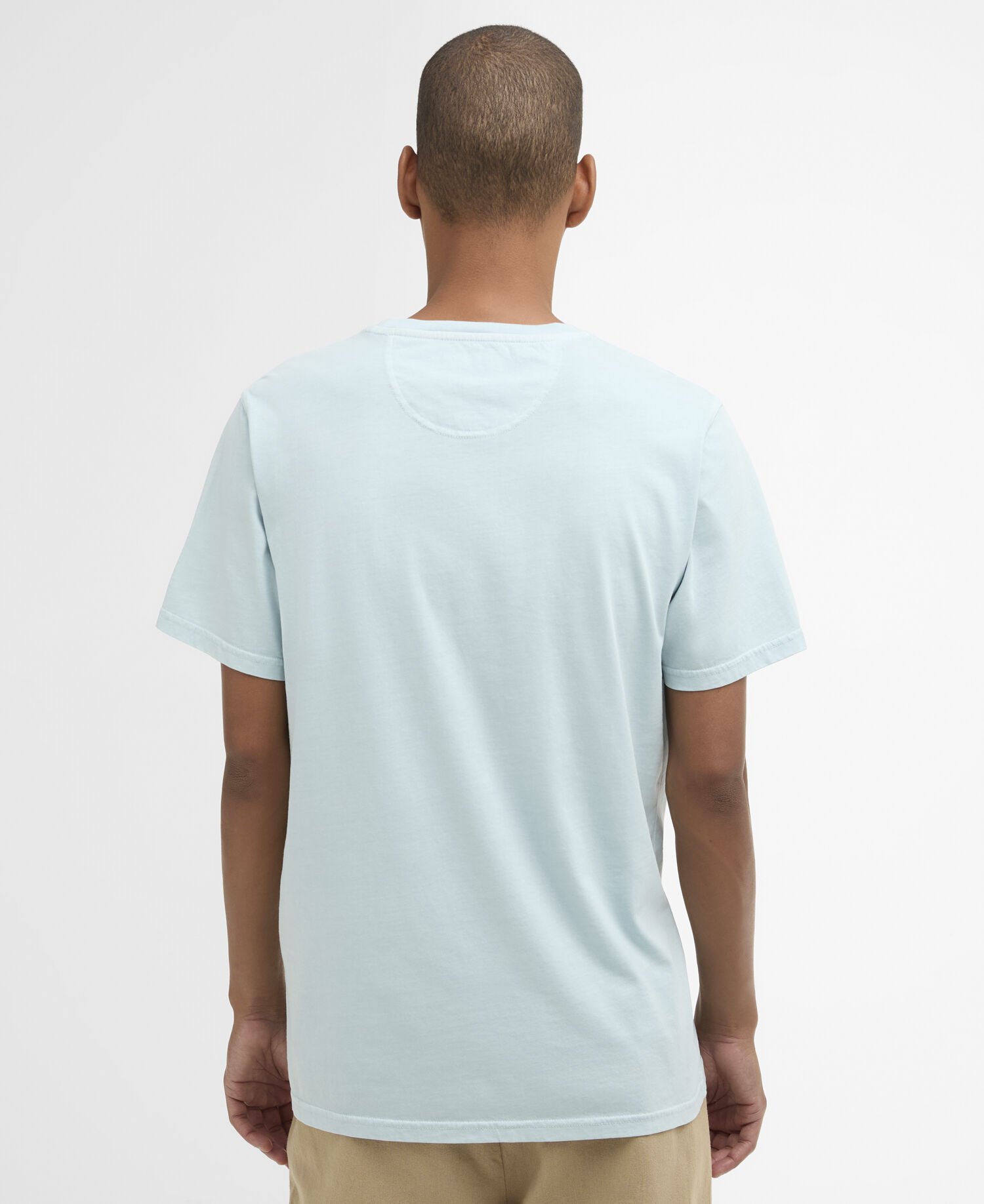 T-Shirt Washed Tartan Washed Sky