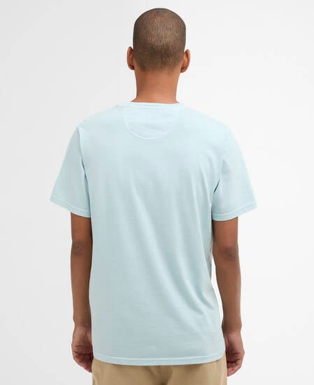 T-Shirt Washed Tartan Washed Sky