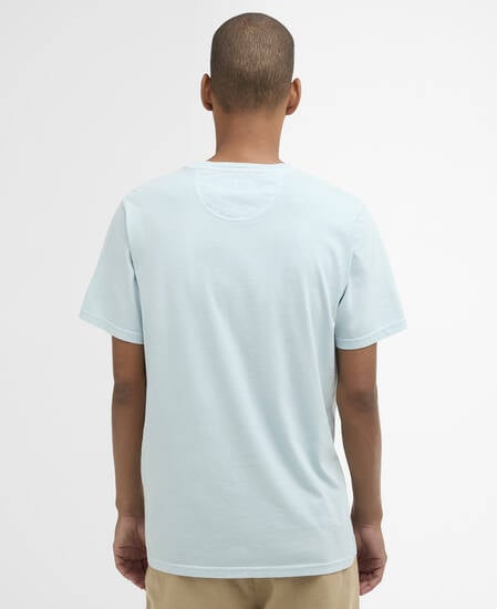 T-shirt Washed in tartan Washed Sky