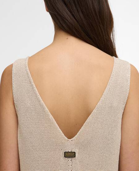 Strickkleid Valencia Midi Ecru