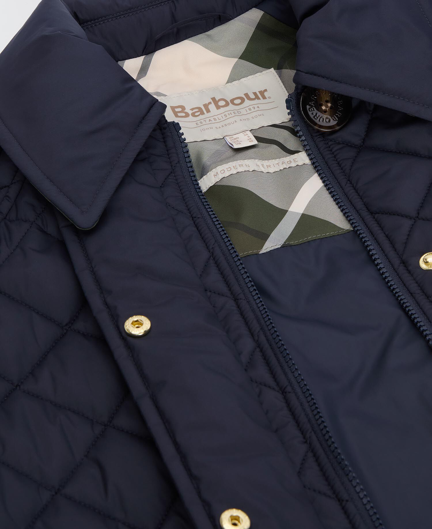 Giacca trapuntata Laoise Dark Navy/Ancient Poplar