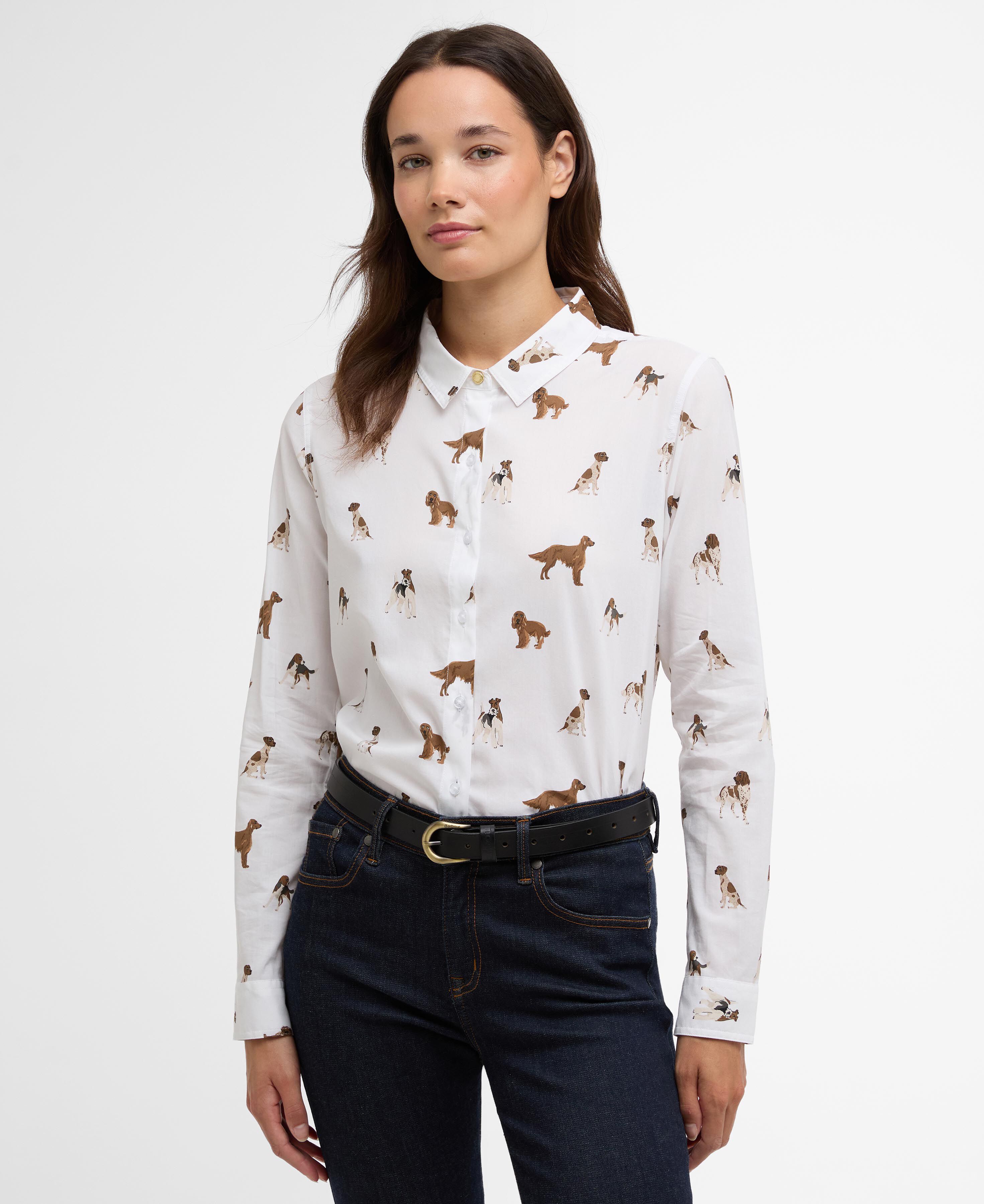 Camicia Safari Multi Dog Print