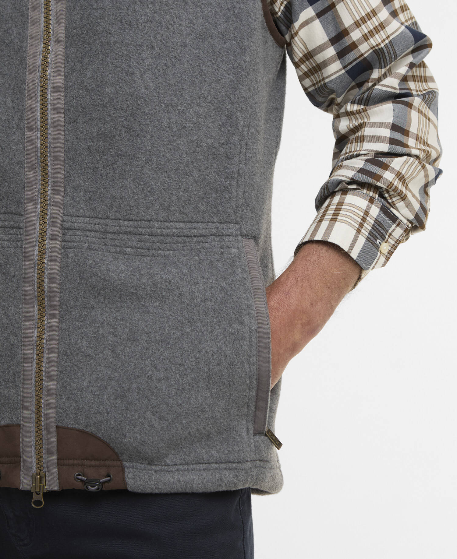 Langdale Fleece Gilet Dark Grey Marl image number 5