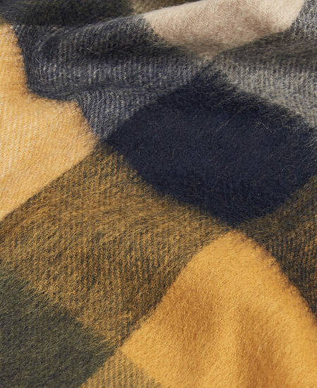 Large Tattersall Scarf Forest Mist