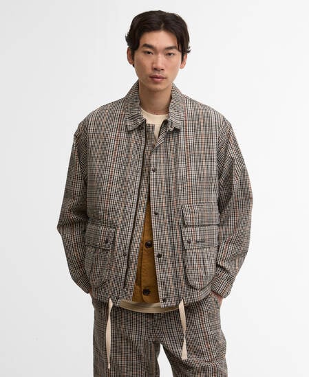 Westoe Check Casual Jacket Neutral Check