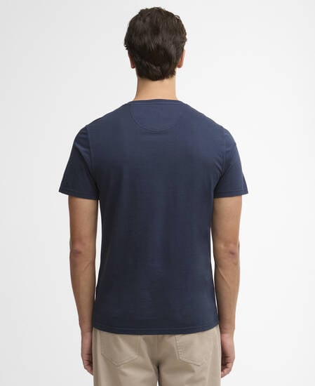 Washed Tartan T-Shirt Washed Navy