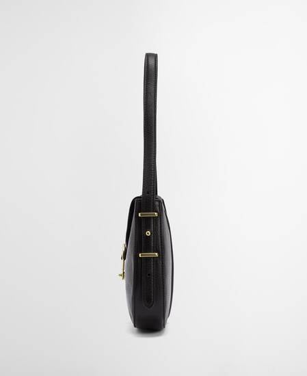Alder Leather Shoulder Bag Black