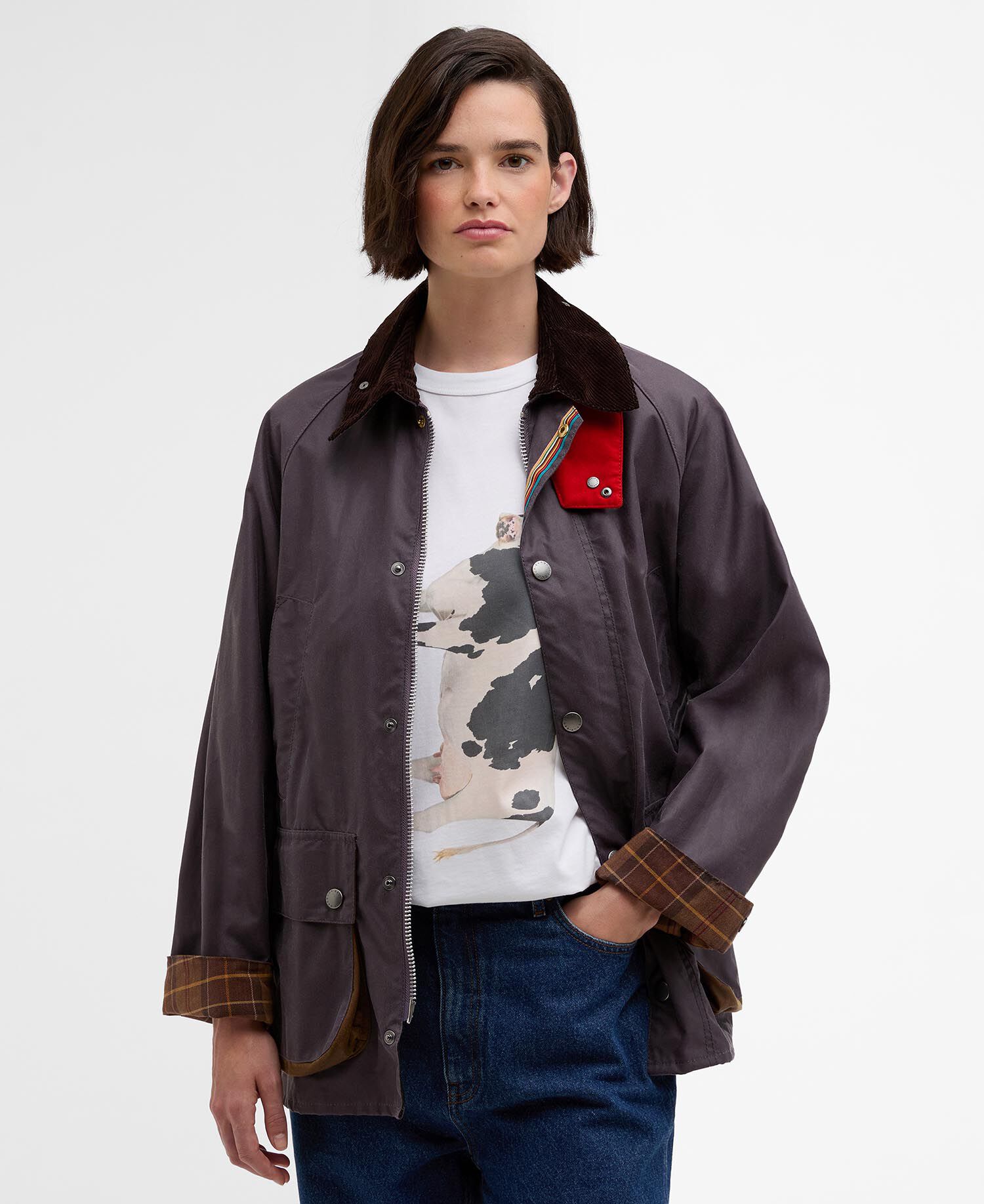 Paul Smith 別注 Barbour Bedale Buy Paul Smith loves Barbour Oversized Bedale Waxed Jacket for N/A